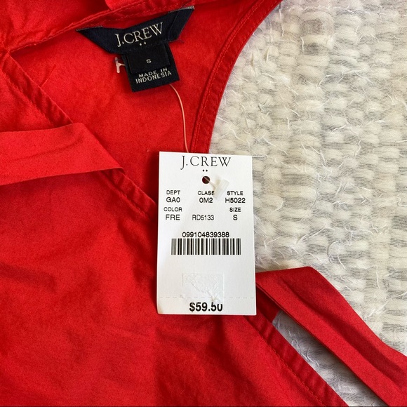 J. Crew | Red Peplum Tank Top - Picture 3 of 4